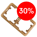 Рамка 2 поста горизонтальная (дуб) Mimoza star Mese MAKEL УЦЕНКА