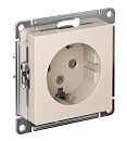 Розетка с заземлением 16А (бежевый) ATLASDESIGN SE