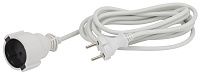 Удлинитель UX(6)-1-5m 1 гнездо 5.0м б/з (белый) ПВС 2x0.75мм ЭРА