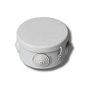 Коробка распаячная ОУ Ø60мм H=40мм с крышкой 4 ввода IP54 (белая) ТУСО Ruvinil