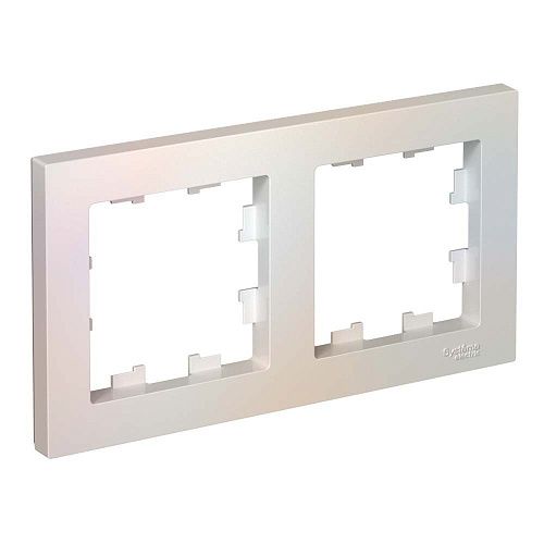 Рамка 2 поста универсальная (жемчуг) ATLASDESIGN SE