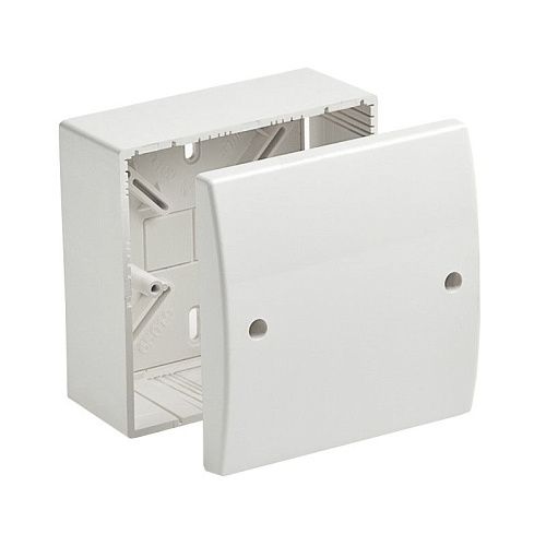Коробка универсальная ОУ 100х100х55мм с крышкой IP40 (белая) ТУСО Ruvinil