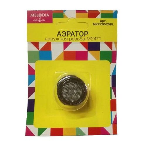 Аэратор наружная резьба М24*1 пластик MELODIA MKP20525BL блистер