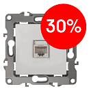 Розетка PC RJ45 (белый) Эра12 ЭРА (12-3107-01)