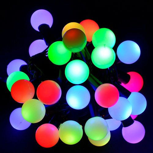 Гирлянда светодиодная Шарики 10м мультиколор