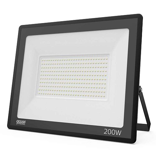 Прожектор светодиодный 200Вт 6500К 16000Лм IP65 GAUSS  Elementary  черный