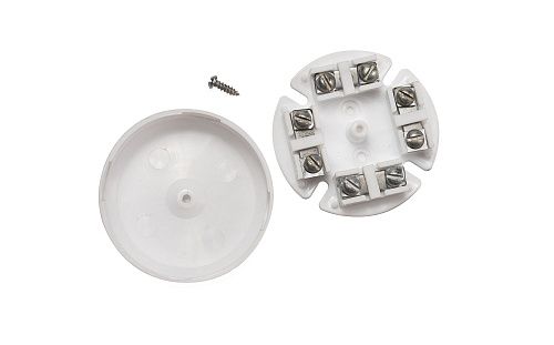 Коробка разветвительная ОУ Ø62 H=20мм с крышкой 4 контакта для охранно-пожаркой сигнализации УК-2П SLT