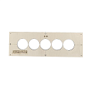 Шаблон для сверления подрозетников Ø68мм № 5 ШДП068/5П