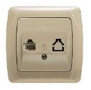 Розетка СУ 1м компьютерная (бронза) Carmen VI-KO