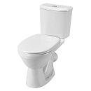 Унитаз-компакт БОРЕАЛЬ антивсплеск к/в. н/п. 2-реж. сид. дюропл. (1.WH30.2.143) (Santek)