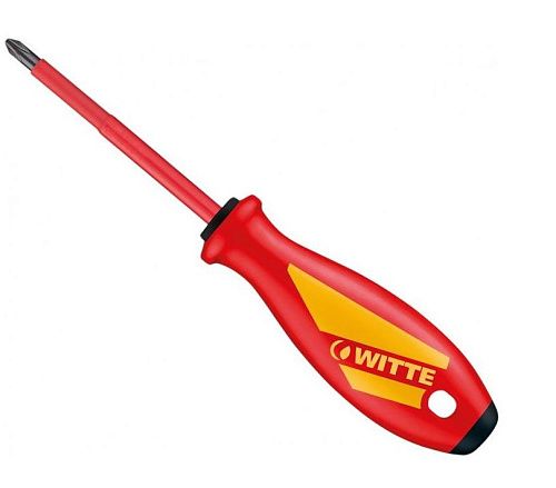Отвертка крестовая диэлектрическая PZ 1 4.5х80мм до 1000В 537212016 MAXX VDE WITTE 