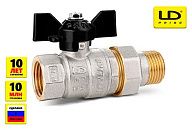 Кран шаровой 1/2 ВР/НР С АМЕРИКАНКОЙ (ручка бабочка) LD Pride 11б27п1 LD 47.306.15 Кран шаровой 1/2 ВР/НР С АМЕРИКАНКОЙ (ручка бабочка) LD Pride 11б27п1 LD 47.306.15