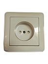 Розетка СУ без заземления с защитными шторками в сборе (белый) W59 SE УЦЕНКА