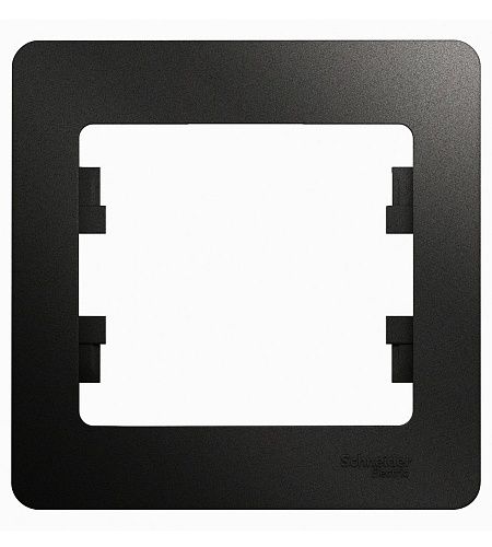 SE Рамка 1 постовая (антрацит) (GLOSSA)