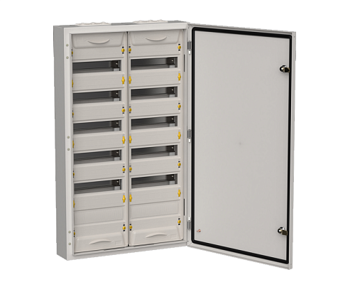 Щит распределительный навесной ЩРн-144 2х6 рядов 144 модуля 960х570х140мм IP54 серый TITAN 5 ИЭК