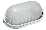 Светильник накаливания настенно-потолочный без решетки 100Вт Е27 283х140мм IP54 ITALMAC овал белый