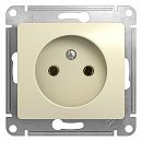 Розетка без заземления (бежевый) GLOSSA SE