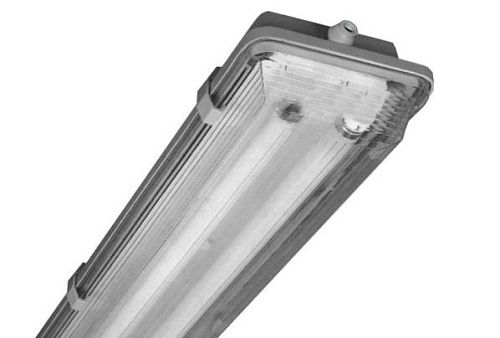 Светильник люминесцентный накладной с рассеивателем ЛПП02-2х18-902 ЭмПРА IP54 Белинтегра