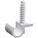 Крепеж-клипса универсальная для трубы 20мм (серый) с дюбелем Ruvinil Крепеж-клипса универсальная для трубы 20мм (серый) с дюбелем Ruvinil