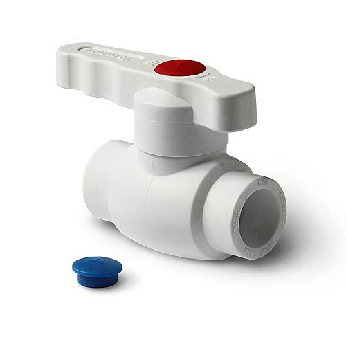 Шаровой кран PP-R со стандартным проходом 32 (белый) PROAQUA (30)