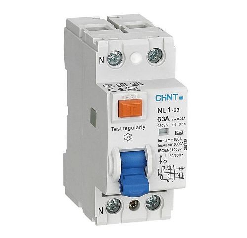 Устройство защитного отключения 2п 40A 100мА тип AC (R) NL1-63 CHINT (200216)