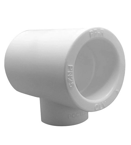 Тройник PP-R переходной 90° РОСТерм профи  25-20-25 белый