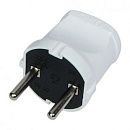 Вилка 6А 220В IP20 (белый) MAKEL