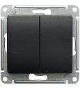 Переключатель 2кл схема 6 10AX (антрацит) GLOSSA SE