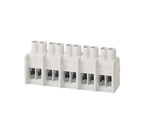 Клемма 5-полюсная для установки на суппорт DK KH 02 DK KH 04 DK KH 06 сечение 1.5-4мм2 DK KL02 Hensel