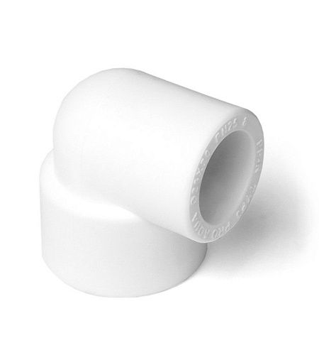 Угольник PP-R 90˚ переходной 25-20 (белый) PROAQUA