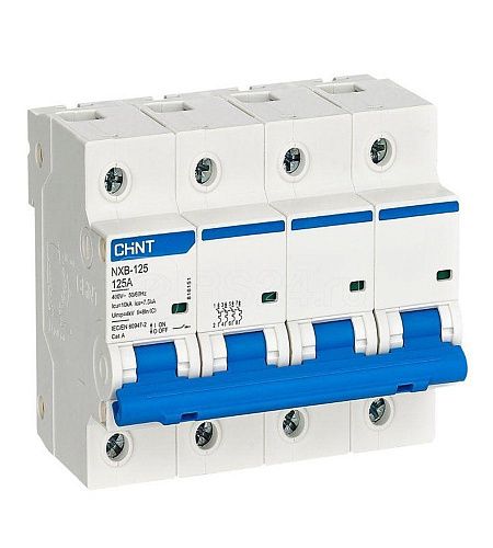 Автоматический выключатель CHINT NXB-125 4P 80A 10кА х-ка C (R)