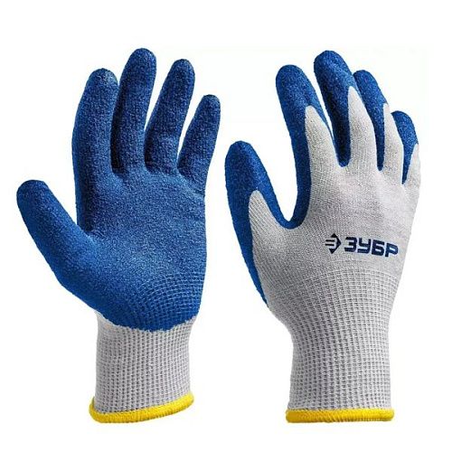 Перчатки с нитриловым обливом текстурированное покрытие размер L-XL (10 пар) ЗАХВАТ ЗУБР 