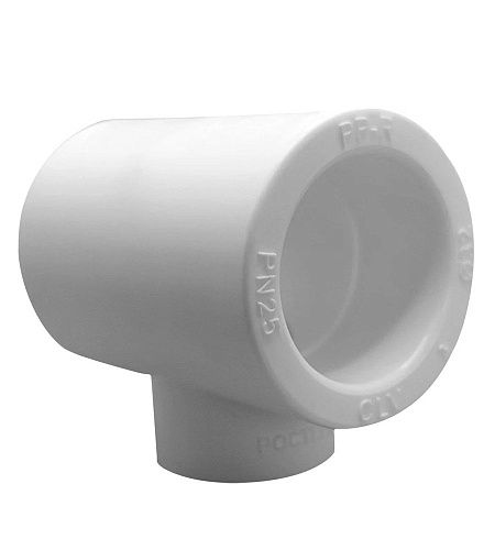 Тройник PP-R переходной 90° РОСТерм профи  32-20-32 белый