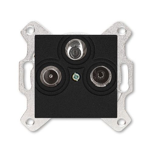 Розетка TV-R-SAT (антрацит) Levit ABB