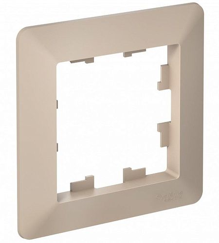 Рамка 1 пост (песочный/дымч. белый) ATLASDESIGN AIR SE