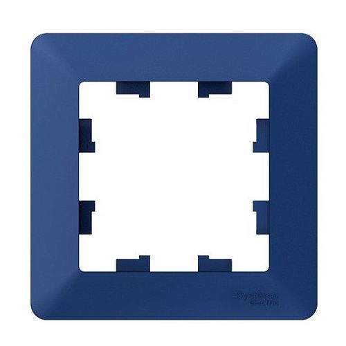 Рамка 1 пост (аквамарин/дымч. черный) ATLASDESIGN AIR SE