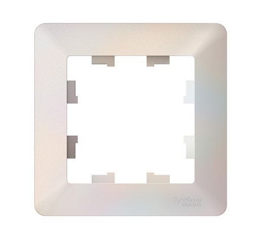 Рамка 1 пост (жемчуг/дымч. белый) ATLASDESIGN AIR SE