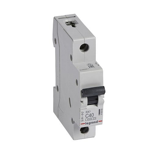 Автоматический выключатель 1п C40 4.5кА RX3 Legrand/ИЭК (419668)