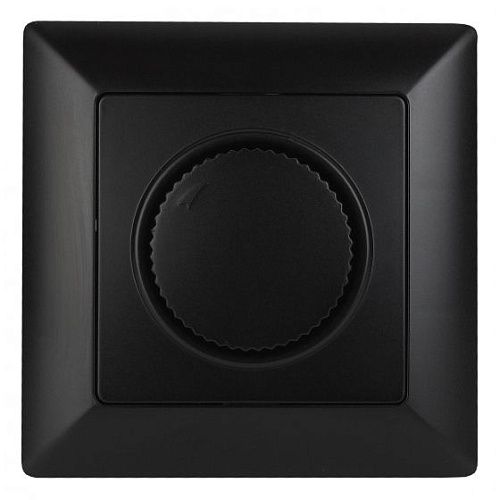 Светорегулятор поворотный 600Вт 230В (антрацит) Intro Solo ЭРА (4-401-05)