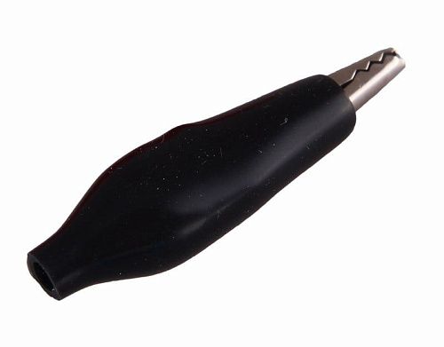 Зажим крокодил 5А длина 40мм резиновая изоляция