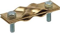 Зажим заземления 3/4 стержень-полоса/пруток диагональный латунь EZETEK