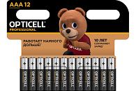 Батарейка Opticell Professional AAA/LR03 алкалинов. (в блист.12шт)