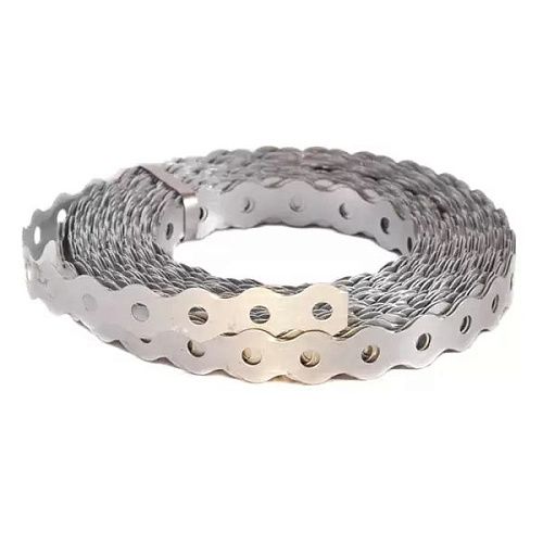 Лента монтажная перфорированная ЛМПВ 12x0.55мм стальная (волна) (25м) Fortisflex