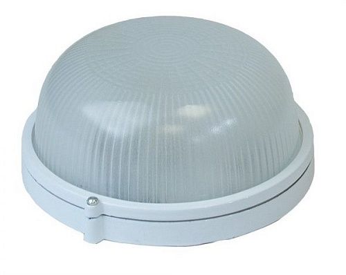 Светильник накаливания настенно-потолочный без решетки 100Вт Е27 274х130мм IP54 ITALMAC круг белый