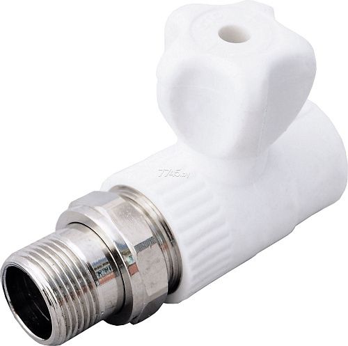 Шаровой кран PP-R для радиатора прямой 20-1/2" РосТурПласт