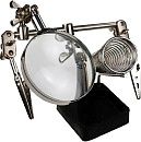 Лупа настольная зажим для пайки «третья рука» 2.5x-90мм JM 508 Лупа настольная зажим для пайки «третья рука» 2.5x-90мм JM 508