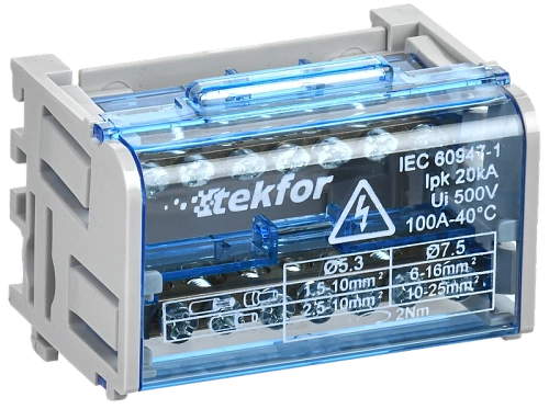 Шины на DIN-рейку (кросс-модуль) ШНК 2х7 L+PEN TEKFOR IEK