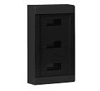 Бокс навесной 3ряда 36 мод. 520х303х117.5мм с N/PE-12/12 прозр. дверь IP40 (черный) ТУСО Ruvinil Бокс навесной 3ряда 36 мод. 520х303х117.5мм с N/PE-12/12 прозр. дверь IP40 (черный) ТУСО Ruvinil