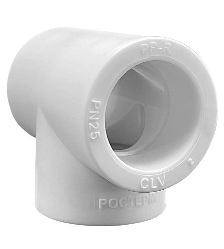 Тройник  PP-R  32 мм белый РОСТерм профи PR-T32 (20)