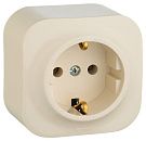 Розетка с заземлением без шторок IP20 (слоновая кость) Quteo Legrand/Daccord (782241)